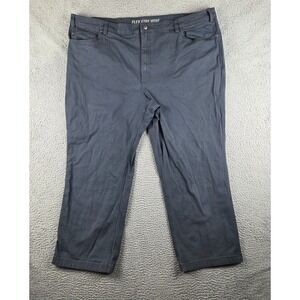 Duluth Trading Pants Mens 48x30 (47x29) Blue Flex Fire Hose Work Wear